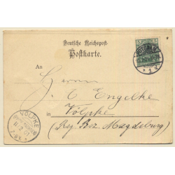 Gruss V.D. Reserve 2te Kompanie G.J.B. Noch 199 Tage (Vintage PC 1901)