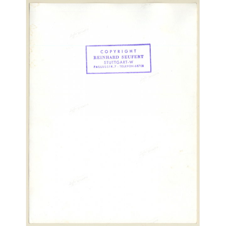 Erotic Study By R. Seufert: Slim Natural Nude In Forest / Tan Lines (Vintage Photo ~1950s)