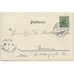 Gruss Aus Dem Manöver - Kaiser Wilhelm (Vintage PC Litho 1899)
