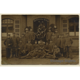 Bitsch / Switzerland: Soldaten Weihnachten 1915 (Vintage RPPC)
