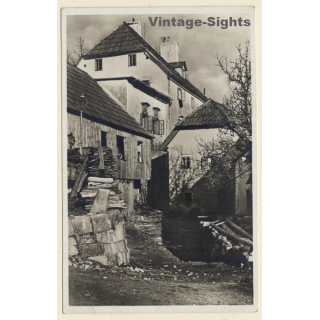 Fuzine - Gorski Kotar / Croatia: Old House - Backstreet Alley (Vintage RPPC)