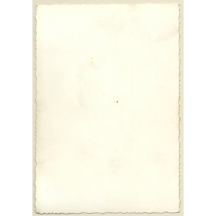 Natural Blonde Nude Pin-Up / Suspenders - Nylons (Vintage Photo ~1950s)