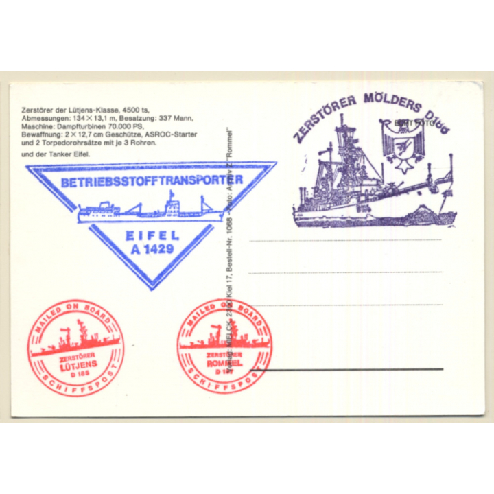 Betriebsstofftransporter Eifel & Zerstörer Lütjens Klasse (Vintage PC)