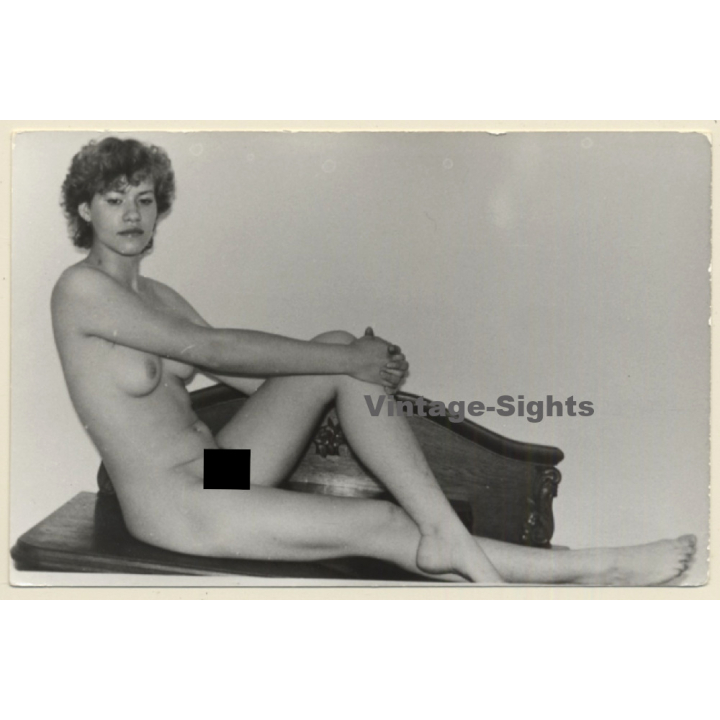 Natural Shorthaired Nude On Bench (Vintage Photo GDR ~1980s)