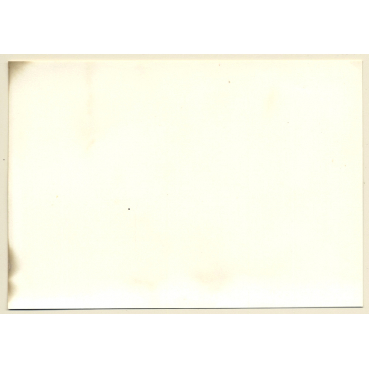 Longhaired Semi Nude On Couch / Panties - Eyes (Vintage Photo GDR ~1980s)