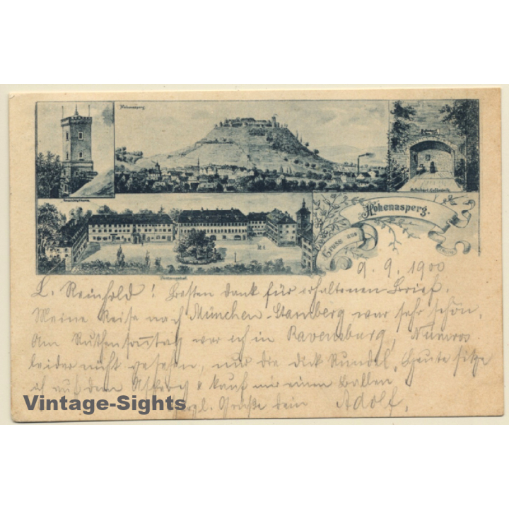Germany: Gruss Aus Hohenasperg / Asperg (Vintage PC 1900)
