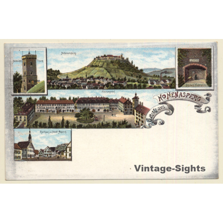 Germany: Gruss Aus Hohenasperg / Asperg (Vintage PC Litho 1900s)