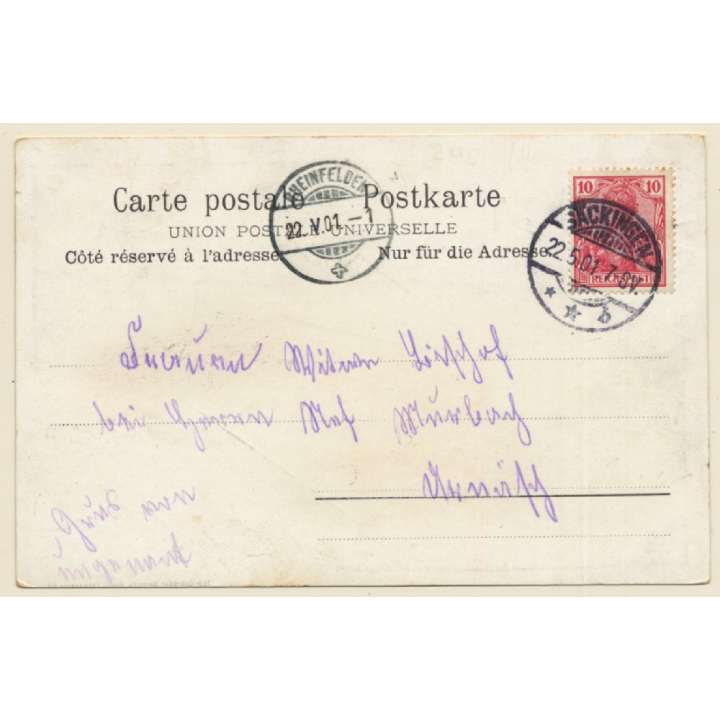 Bad Säckingen / Germany: Gasthof Zum Schützen (Vintage PC 1901)