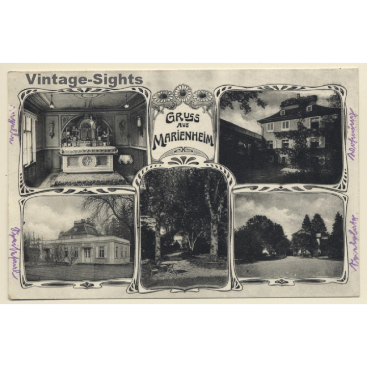 Germany: Gruss Aus Marienheim / Lindau (Vintage PC 1910s)