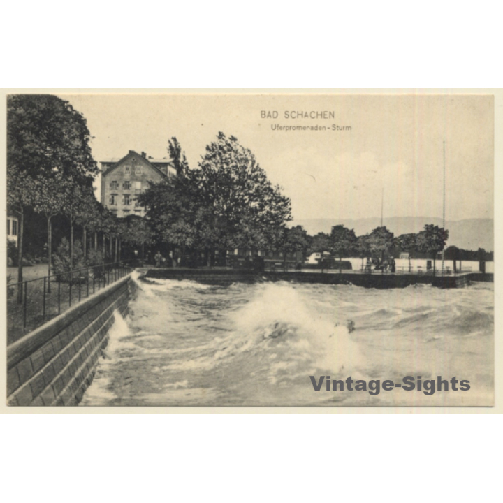 Bad Schachen / Germany: Uferpromenaden Sturm (Vintage PC)