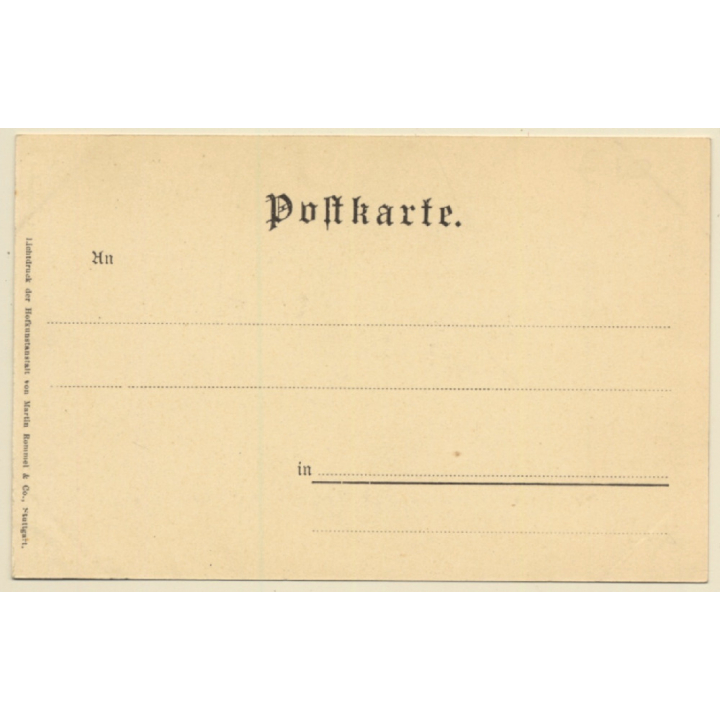 A.Hendschel's Skizzenbuch: Boy Builds Snowman (Vintage PC 1900s)