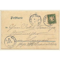 Bad Kötzting - Weissenregen / Germany: Total View - Church (Vintage PC Litho 1902)
