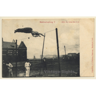 Stabhochsprung II Höhe Der Leine Über 3 Meter (Vintage PC 1910s/1920s)