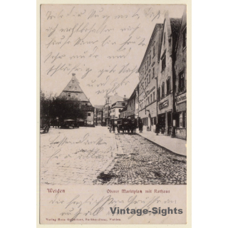 Weiden / Germany: Oberer Marktplatz Mit Rathaus (Vintage PC 1903)