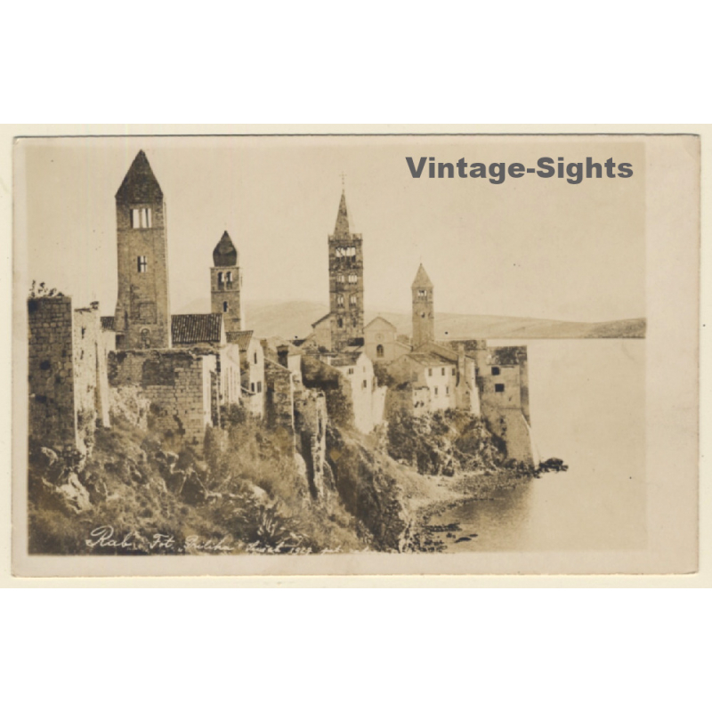 Rab / Croatia: Bendictine Monastery St. Andreas (Vintage RPPC 1927)