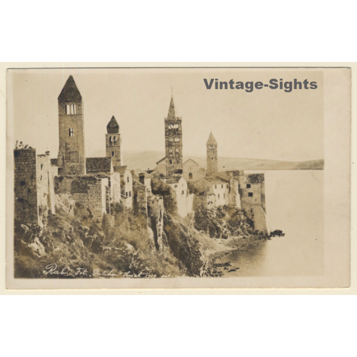 Rab / Croatia: Bendictine Monastery St. Andreas (Vintage RPPC 1927)