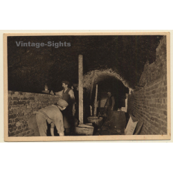 A.Winkler: Der Bergmann - Grubenmaurer / Miners - Mining (Vintage PC)