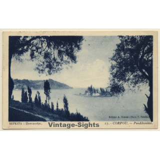 Corfu / Greece: Pondikonissi - Corfou (Vintage PC 1929)