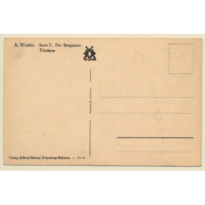 A.Winkler: Der Bergmann - Förderer (Vintage PC ~1920s)