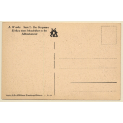 A.Winkler: Der Bergmann - Einbau Schutzkammer Abbaukammer (Vintage PC ~1920s)