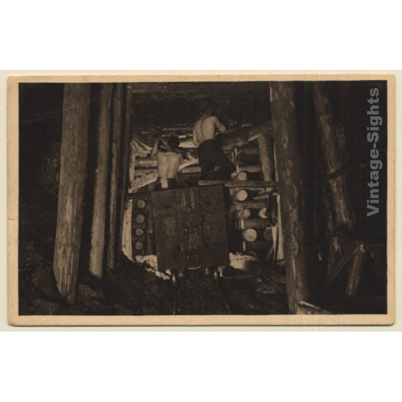 A.Winkler: Der Bergmann - Zimmerung (Vintage PC 1927)