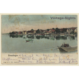 Ermatingen / Switzerland: View From Lake Of Constance (Vintage PC 1906)