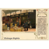 Das Postwesen: Deutsche Reichspost (Vintage PC Litho 1900)