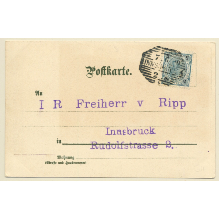 Das Postwesen: Franz Personenpost (Turgotine) (Vintage PC Litho 1900)