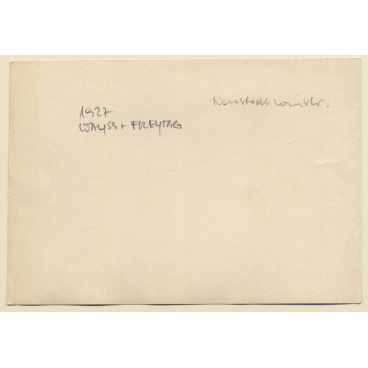 Neustadt (Haardt): Friedrichstrasse - Baustelle Wayss + Freitag (Vintage Photo 1927)