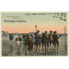 Germany: Nordseebad Büsum - Wattenläufer Mit Musik (Vintage PC 1906)