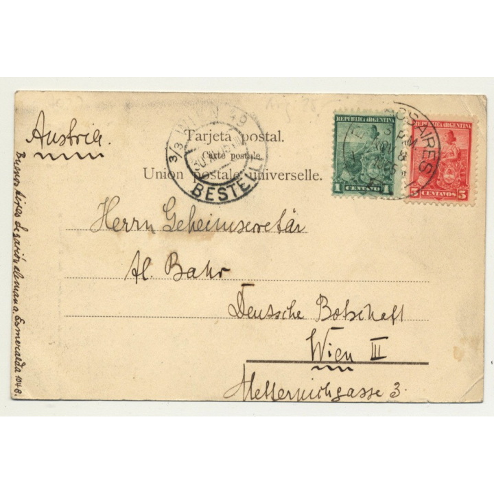 Tigre - Buenos Aires / Argentina: Rio De Las Conchas (Vintage Postcard: 1905)