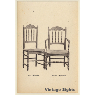 303. Chaise 303 bis. Fauteuil / Gründerzeit Stuhl (Vintage PC ~1910s/1920s)