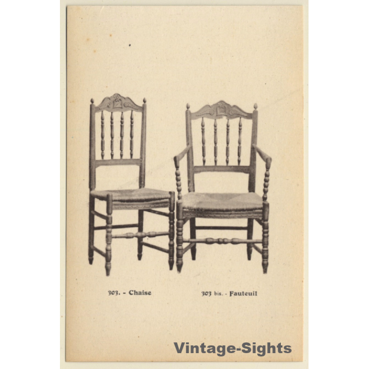 303. Chaise 303 bis. Fauteuil / Gründerzeit Stuhl (Vintage PC ~1910s/1920s)