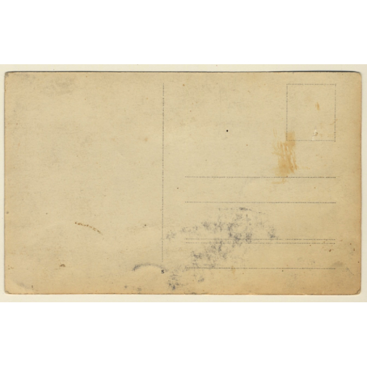 WW1: German Soldiers XIII 3 With Bayonets / Schlager & Merz Strickwaren (Vintage RPPC 1910s)