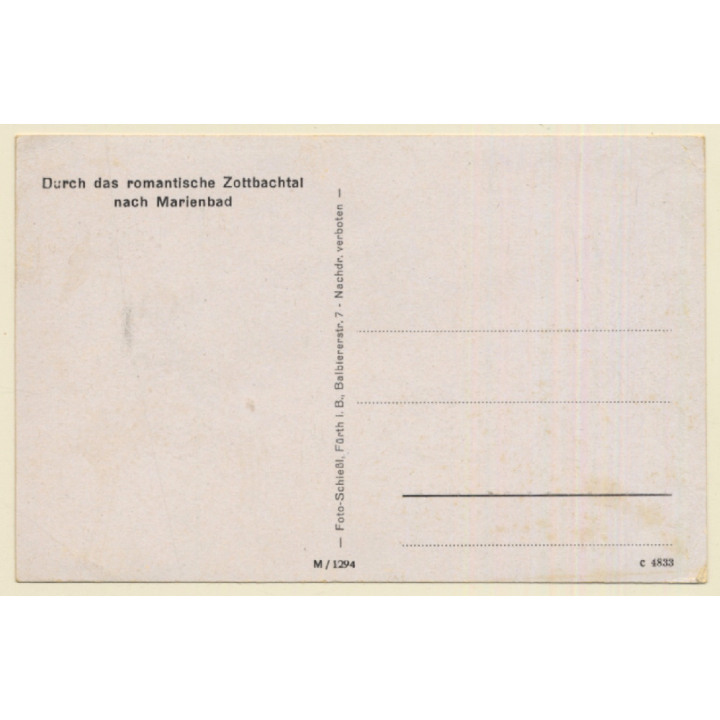 Bayr. Ostmark: Zottbachhaus Bei Pleystein (Vintage PC 1950s)