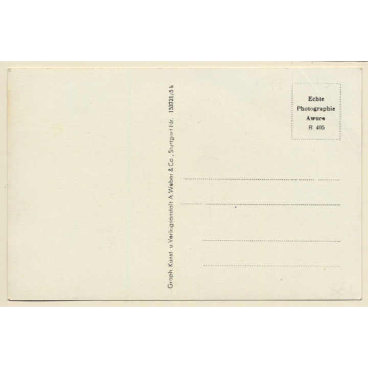 Ilshofen / Baden Württemberg:Street View - Church - Wilhelm Schmidt (Vintage RPPC)