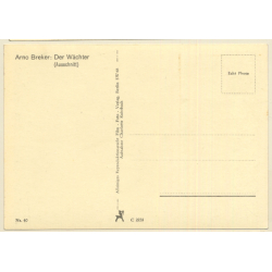 Arno Breker: Der Wächter (Ausschnitt) / Nude Sculpture (Vintage RPPC 1930s/1940s)