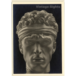 Arno Breker: Verwundeter (Ausschnitt) / Nude Sculpture (Vintage RPPC 1930s/1940s)