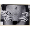 Erotic Study: Close-up Of Nude Female In Fishnets*2 (Digital Photo Print 2000s)