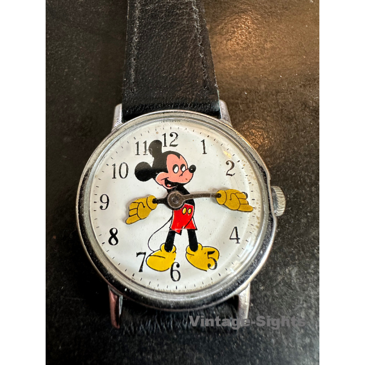 Vintage Mickey Mouse Wristwatch Walt Disney (Working)
