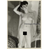 Erotic Study: Natural Busty Shorthaired Nude Standing*4 (Vintage Photo GDR ~1980s)