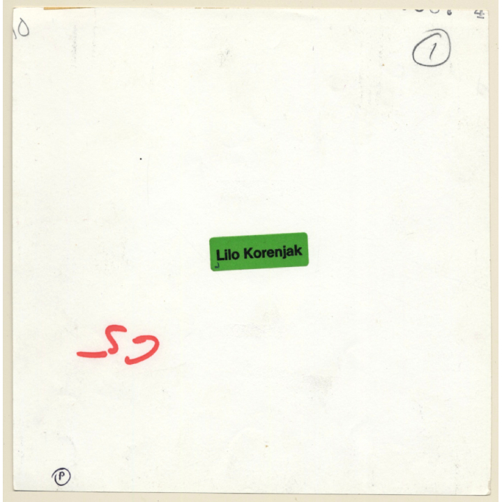 Erotic Study: 2 Dressed Blondes Kissing On Bed / Feet - Lesbian INT (Vintage Photo KORENJAK 1970s/1980s)