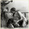 Erotic Study: Semi Nude Kisssing Girlfriends Breast*2 / Lingerie - Lesbian INT (Vintage Photo KORENJAK 1970s/1980s)