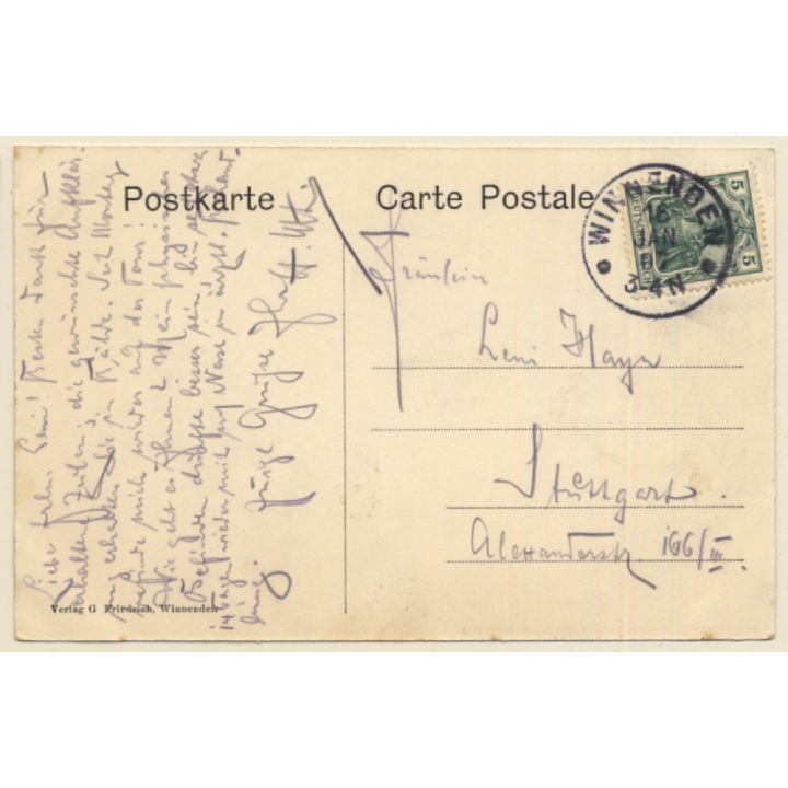 Winnenden / Germany: Ortsansicht - Total View (Vintage PC 1907)