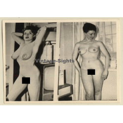 Nude Fifties Pin-Up's *1 (Vintage Dual Photo ~1950s)