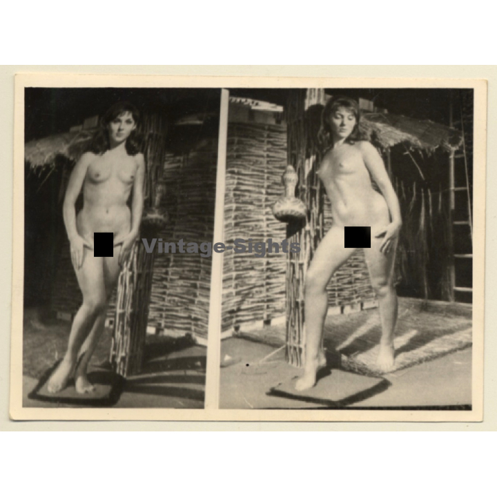 Nude Fifties Pin-Up's *3 (Vintage Dual Photo ~1950s)