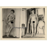 Nude Fifties Pin-Up's *6 (Vintage Dual Photo ~1950s)
