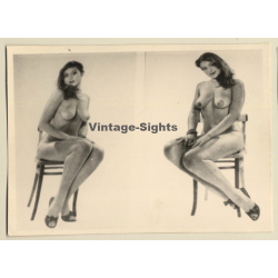 Nude Fifties Pin-Up's *13 (Vintage Dual Photo ~1950s)