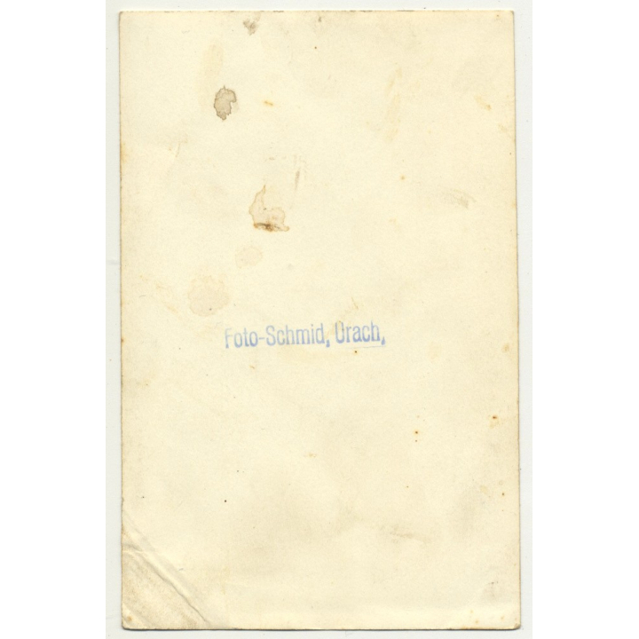 Portrait Of Pretty Young German Soldier In Uniform (Vintage Photo B/W 1930s)