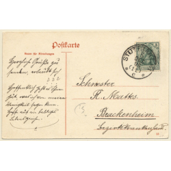 Stuttgart / Germany: Hasenbergsteige (Vintage PC 1906)